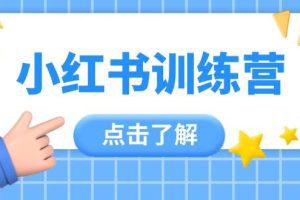 小红书训练营，助小白入门，掌握技巧变达人，课程实操又全面(12节课)