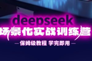 DeepSeek场景化实战训练营，保姆级教程，学完即用，手把手教你用DeepSeek提升效率